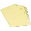 UNV21871 - Insertable Tab Index, 5-Tab, 11 x 8.5, Buff, Clear Tabs, 6 Sets, 5 Write-on Side Tab(s), Letter, 8.50" Width x 11" Length, 3 Hole Punched, Buff Paper Divider, Clear Plastic Tab(s), 30% Recycled