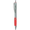 UNV39722 - Comfort Grip Gel Pen, 0.7 mm Medium Conical Pen Point, Retractable, Red Ink, Water Based, Gray, Red, Silver Barrel, 12 / Dozen