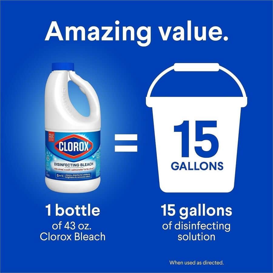 Disinfecting Bleach by Clorox® CLO32260CT | OnTimeSupplies.com