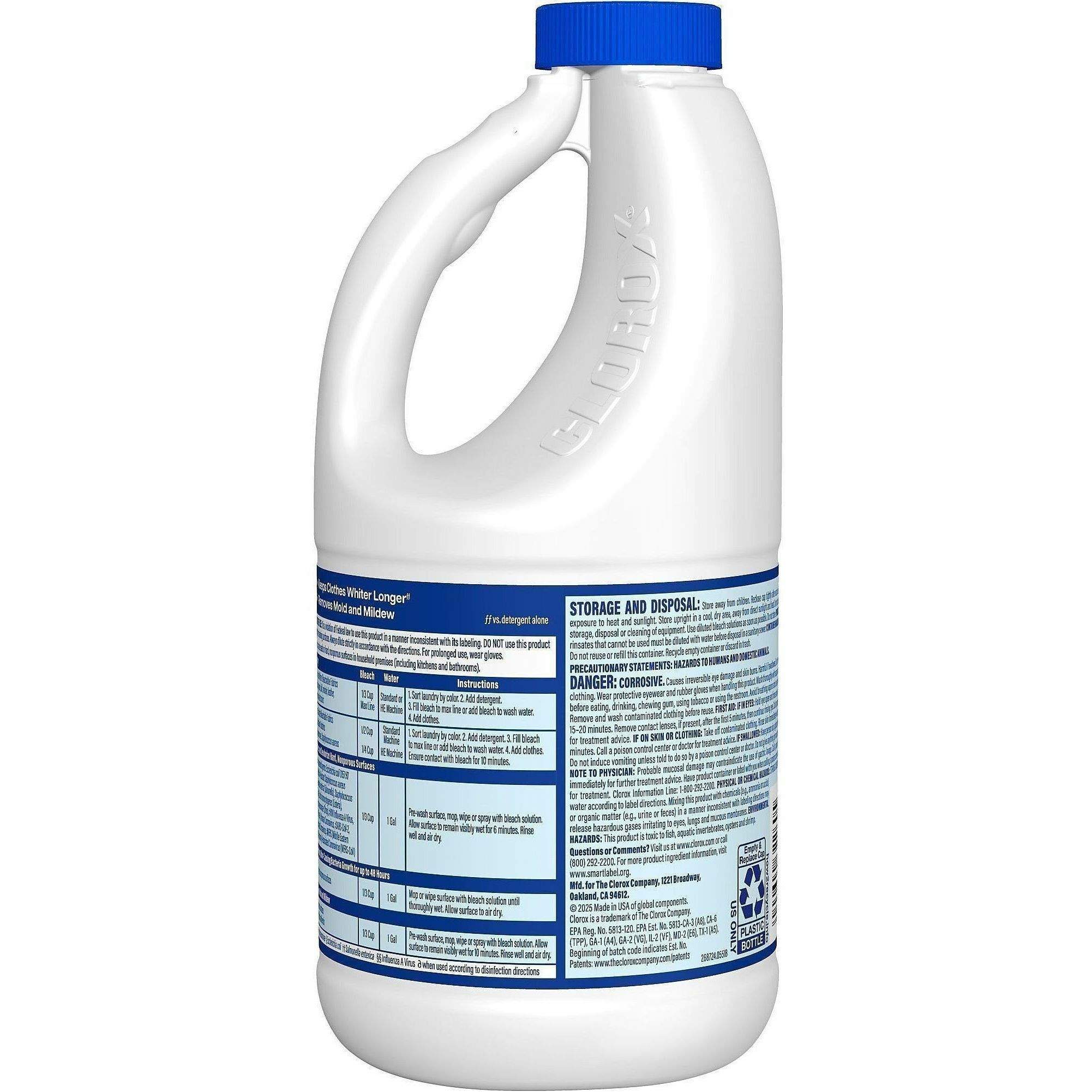 Disinfecting Bleach by Clorox® CLO32260CT | OnTimeSupplies.com