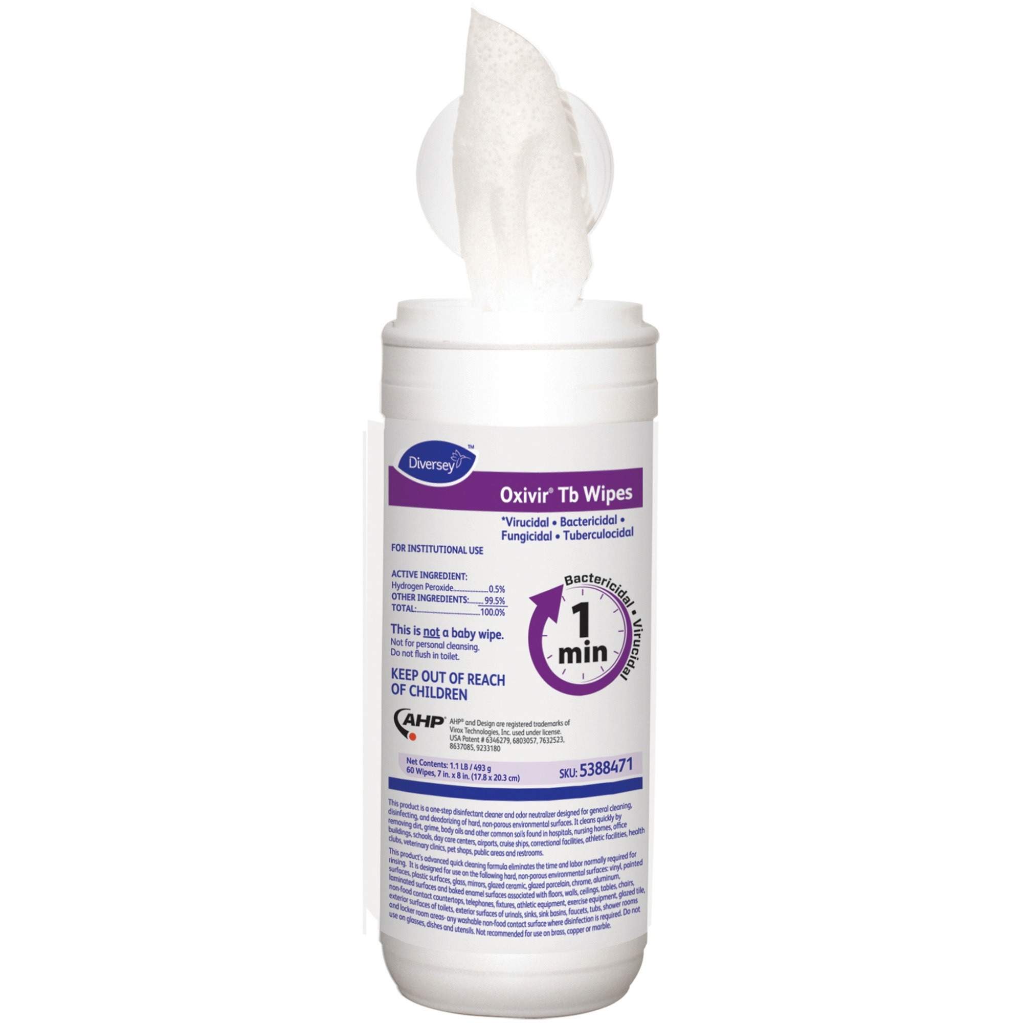 Oxivir TB Disinfectant Wipes by Diversey™ DVO5388471