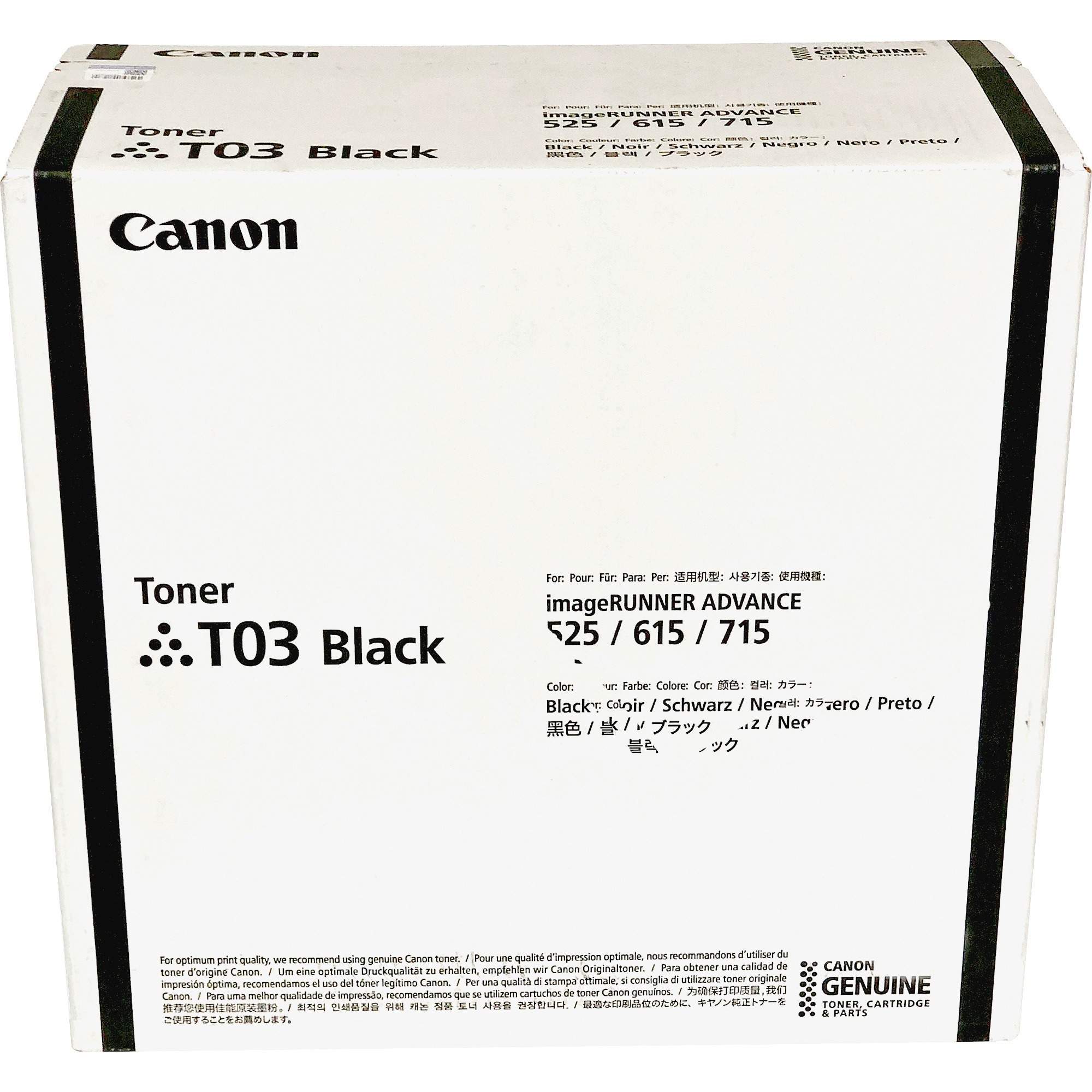 T03 Original Laser Toner Cartridge - Black - 1 Each by Canon