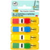 MMM6834 - Flags, 35 x Blue, 35 x Green, 35 x Red, 35 x Yellow, 1/2" Flag/Note Width x 1 3/4" Flag/Note Length, Rectangle, Unruled, Red, Blue, Green, Yellow, Assorted, Removable, Self-adhesive