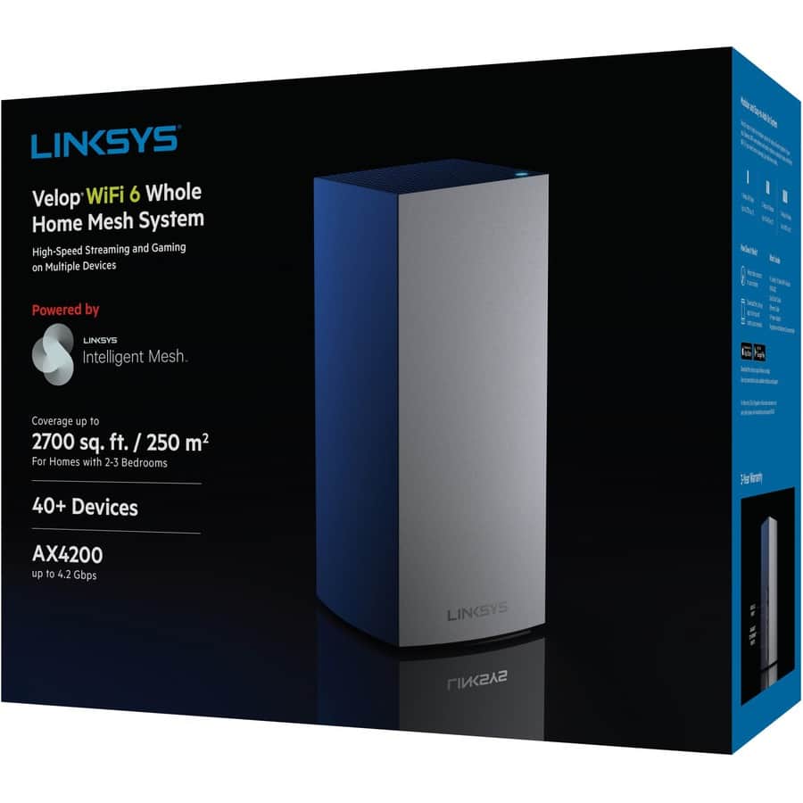 Kit Linksys VelopルーターMX4200 2台WIFI 6 Velop MX4200 Wi-Fi 6 IEEE 802.11ax Ethernet Wireless Router