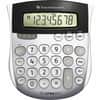 TEXTI1795SV - TI-1795SV SuperView Calculator, Dual Power, Sign Change, Angled Display, 8 Digits, LCD, Battery/Solar Powered, 1" Height x 4.3" Width x 5.1" Length, Gray, 1 Each
