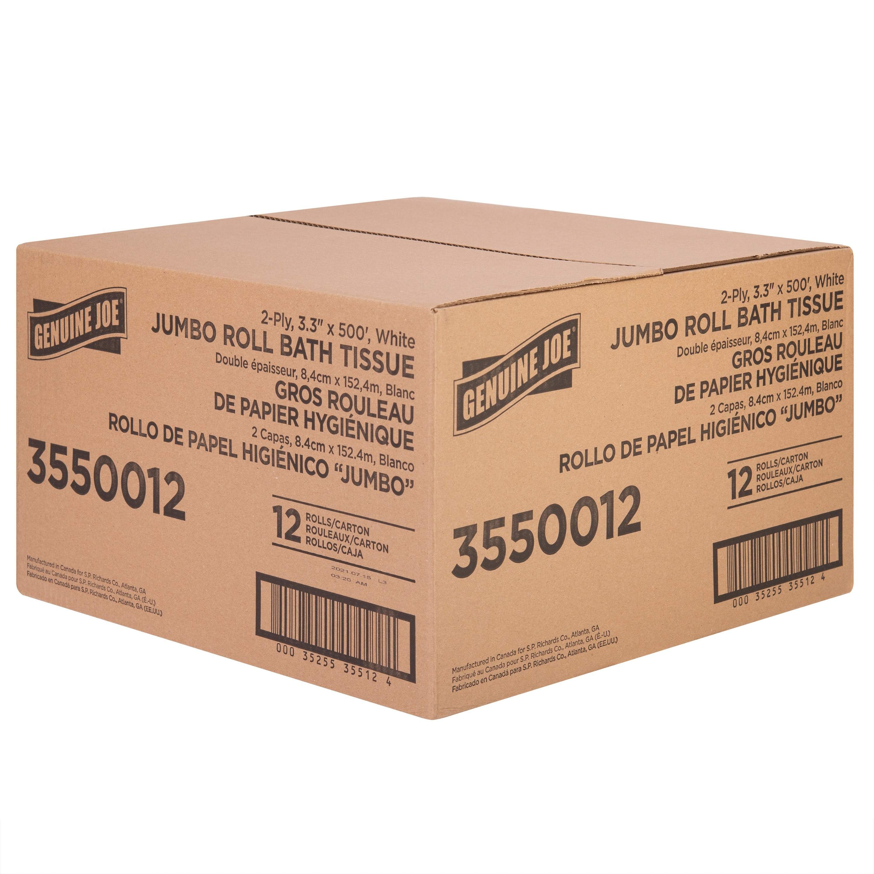 Jumbo Jr Dispenser Bath Tissue Roll by Genuine Joe