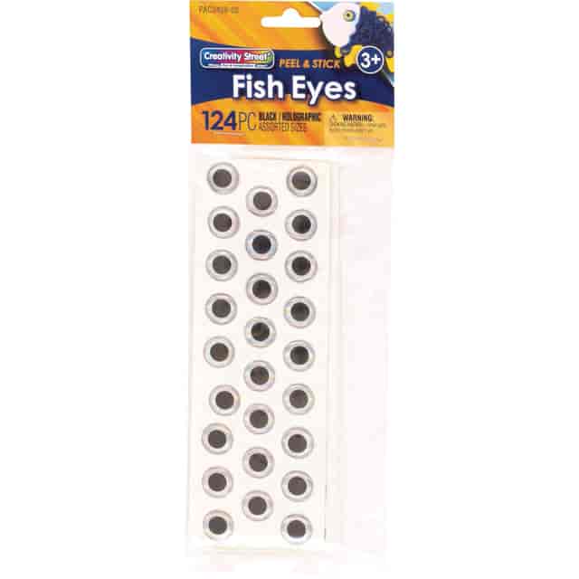 Creativity Street Creativity Street Fish Eyes - Puppet, Art Project, Craft Project - 124 / Pack - Black, Clear Creativity Street Creativity Street Fish Eyes - Puppet, Art Project, Craft Project - 124 / Pack - Black, Clear
