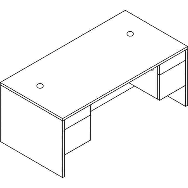 HON 10500 H105896L Pedestal Desk - 72 HON 10500 H105896L Pedestal Desk - 72