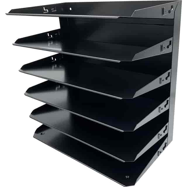 Huron Horizontal Slots Desk Organizer - 6 Compartment(s) - Horizontal - 15 Huron Horizontal Slots Desk Organizer - 6 Compartment(s) - Horizontal - 15
