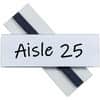 CLI87820 - Label Holder, Plastic, Clear, Magnetic, Side-loading, 10 / Pack