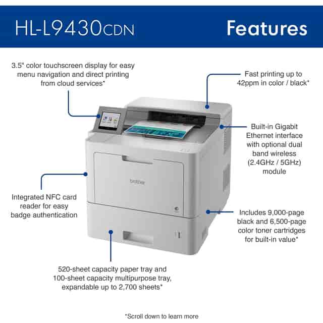 BRTHLL9430CDN Product Image 4