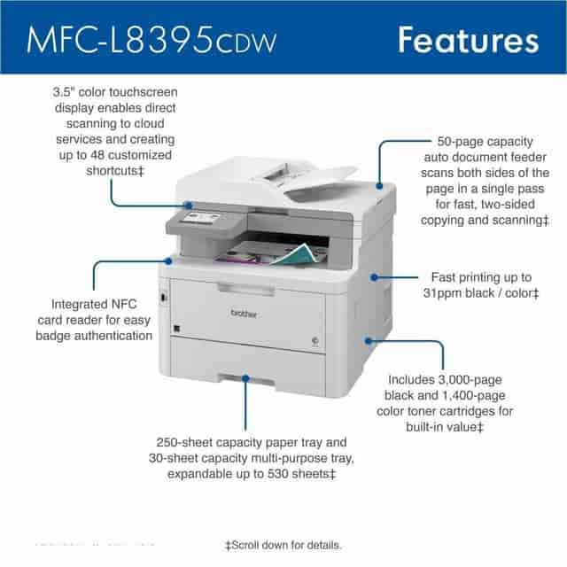 BRTMFCL8395CDW Product Image 2