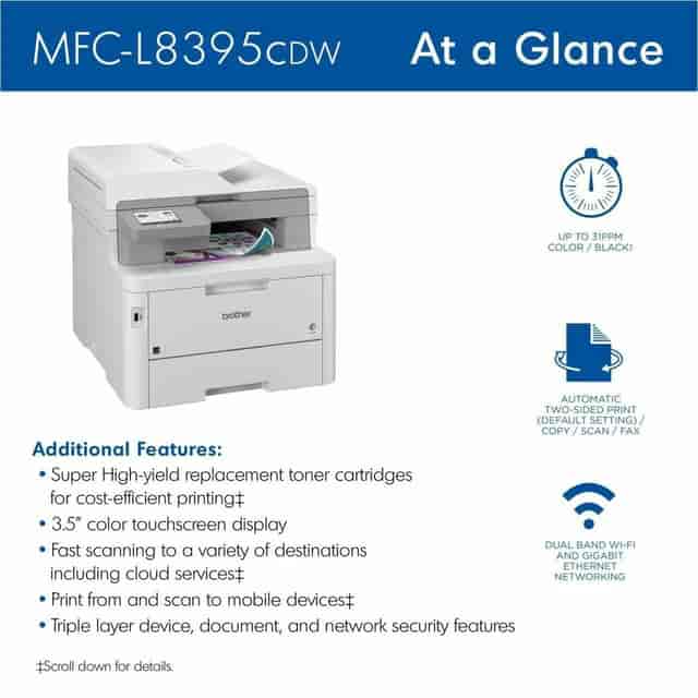 BRTMFCL8395CDW Product Image 3