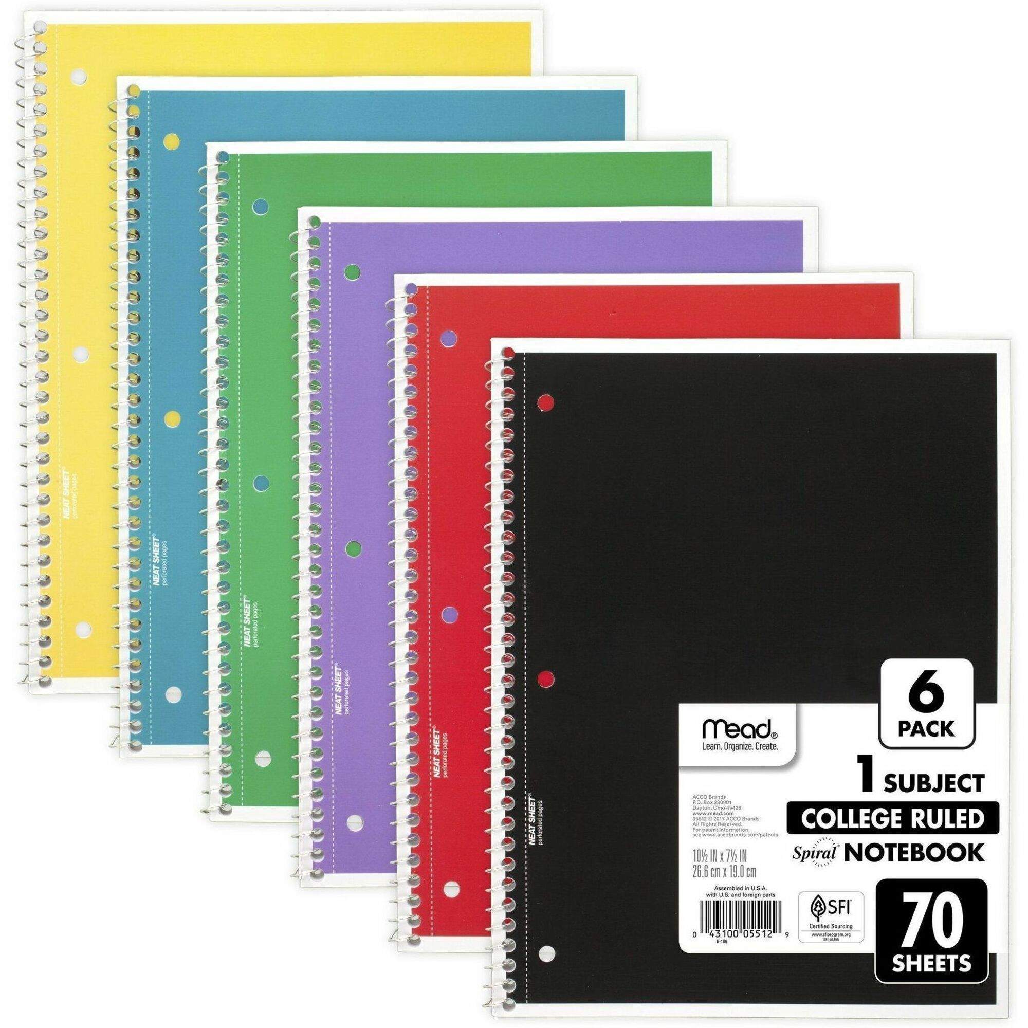 Notebook by Mead® MEA73065 | OnTimeSupplies.com