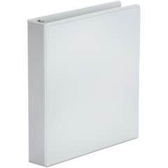 UNV20972 - Economy Round Ring View Binder, 3 Rings, 1.5" Capacity, 11 x 8.5, White, 1 1/2" Binder Capacity, 275 Sheet Capacity, 3 Ring, Fastener: Ring, Pocket: 2, Inside Front & Back, Polypropylene, White
