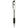 UNV39510 - Comfort Grip Gel Pen, 0.7 mm Medium, Conical Pen Point, Black Ink, Gel-based, Water Based, Clear Stick, Black Barrel, 12 / Dozen