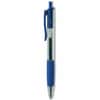 UNV39913 - Comfort Grip Gel Pen, 0.7 mm Medium, Conical Pen Point, Retractable, Blue Ink, Gel-based, Water Based, Clear, Blue Barrel, 12 / Dozen