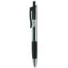 UNV39912 - Comfort Grip Gel Pen, 0.7 mm Medium, Conical Pen Point, Retractable, Black Ink, Gel-based, Water Based, Clear, Black Barrel, 12 / Dozen