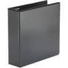 UNV20991 - Economy Round Ring View Binder, 3 Rings, 3" Capacity, 11 x 8.5, Black, 3" Binder Capacity, 625 Sheet Capacity, 3 Ring, Fastener: Ring, Pocket: 2, Inside Front & Back, Polypropylene, Black, Recycled