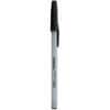 UNV27410 - Ballpoint Pen, 1 mm Medium, Conical Pen Point, Black Ink, Oil Based, Gray Stick, Black Barrel, Office, 12 / Dozen