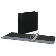 UNV20747 - Slant D-Ring View Binder, 3 Rings, 3" Capacity, 11 x 8.5, Black, 3" Binder Capacity, 600 Sheet Capacity, 3 Ring, Fastener: Ring, Pocket: 2, Inside Front & Back, Polypropylene, Black, Non-stick, 1 Each
