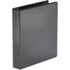 UNV20971 - Economy Round Ring View Binder, 3 Rings, 1.5" Capacity, 11 x 8.5, Black, 1 1/2" Binder Capacity, 275 Sheet Capacity, 3 Ring, Fastener: Ring, Pocket: 2, Inside Front & Back, Polypropylene, Black
