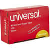 UNV72230 - Paper Clip, No. 1, 1.3" Length, for Paper, Paper Clip, Office, School, Home, Sheet, Document, Non-skid, Durable, Silver, Steel Wire, 100 Clips/Box, 1000 / Pack
