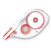 UNV75610 - Correction Tape, 0.20" Tape Width x 32.75 ft Tape Length, 1 Line(s), White Tape, Red, Clear Dispenser, Non-refillable, Ergonomic, Tear Resistant, Flexible, Transparent, Film, Plastic, 6 / Pack