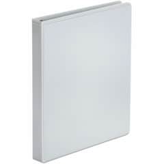 UNV20962 - Economy Round Ring View Binder, 3 Rings, 1" Capacity, 11 x 8.5, White, 1" Binder Capacity, 175 Sheet Capacity, 3 Ring, Fastener: Ring, Pocket: 2, Inside Front & Back, Polypropylene, White, Recycled