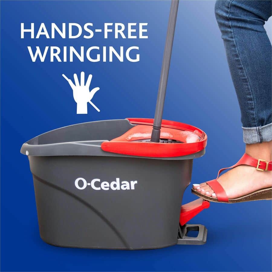 ⭐︎⭐︎! O-Cedar EasyWring Microfiber Spin Mop with Bucket System 148473