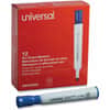 UNV43653 - Dry Erase Marker, Erasable, Blue Ink, Dry, Glass, Classroom, Home, Office, 12 / Dozen