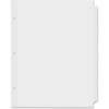 UNV20835 - Customizable Index Dividers, Side Tab(s), 5 Tab(s)/Set, 8.5" Divider Width x 11" Divider Length, 3 Hole Punched, White Ledger Stock Divider, White Ledger Stock Tab(s), 30% Recycled
