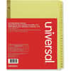 UNV20812 - Printed Alpha Index Dividers, 25 x Divider(s), 25 Printed Side Tab(s), Alphabet, A-Z, 25 Tab(s)/Set, 8.5" Divider Width x 11" Divider Length, 3 Hole Punched, Buff Paper Divider