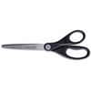 UNV92008 - Scissors, 3" Cutting Length, 7" Overall Length, Straight-left/right, Stainless Steel, Pointed Tip, Stainless Steel, Black, 1 Each