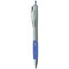 UNV39721 - Comfort Grip Gel Pen, 0.7 mm Medium Conical Pen Point, Retractable, Blue Ink, Water Based, Gray, Blue, Silver Barrel, 12 / Dozen