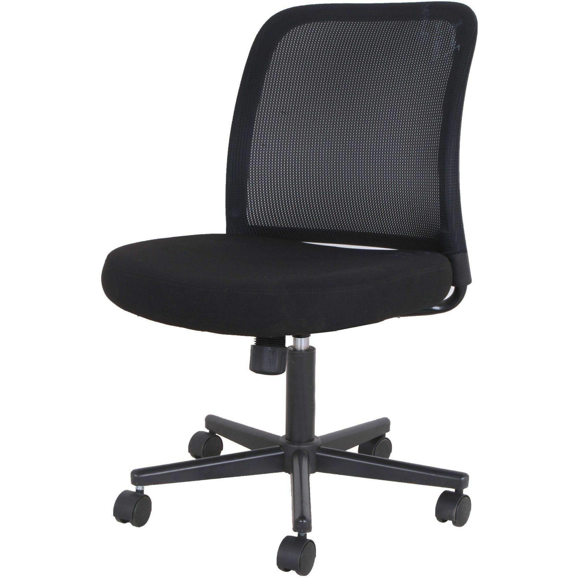 Armless Task Chair by NuSparc NPRCH302MNBK | OnTimeSupplies.com