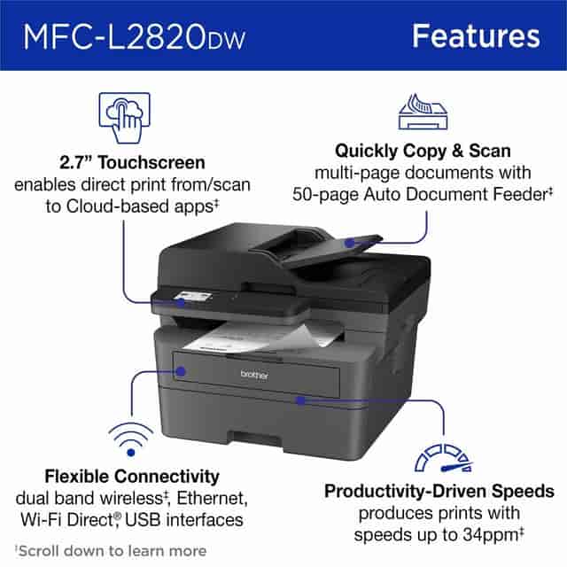 BRTMFCL2820DW Product Image 6