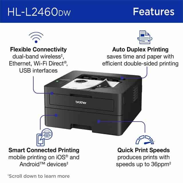 BRTHLL2460DW Product Image 5