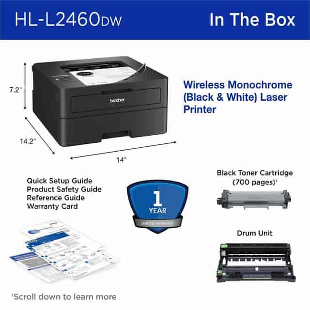 BRTHLL2460DW Product Image 10