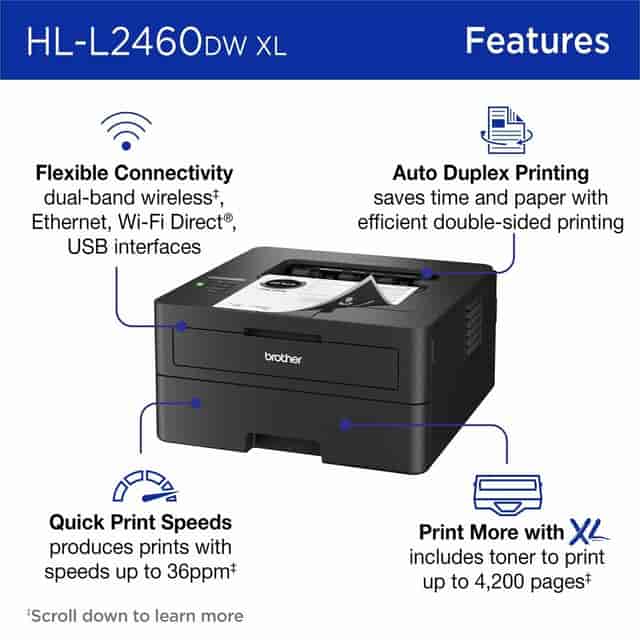 BRTHLL2460DWXL Product Image 3