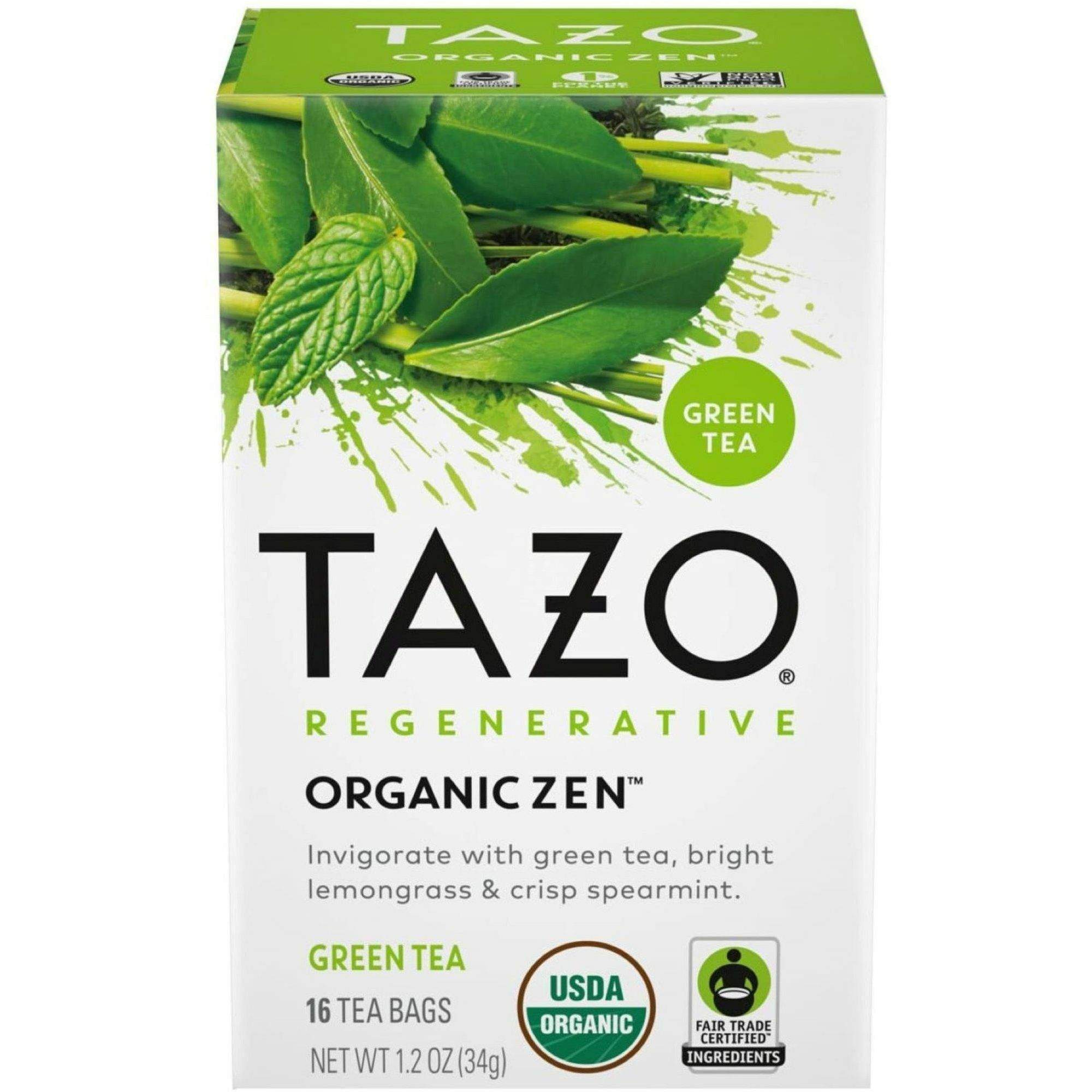 Tea Regenerative Organic Zen Green Tea Bag by Tazo TZO00309
