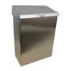HOSND1E - Menstrual Care Product Waste Receptacle, Rectangular, 11" Height x 8" Width x 4" Depth, Stainless Steel, Stainless Steel, 1 Each