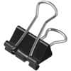 UNV10210VP - Binder Clip Zip-Seal Bag Value Pack, Medium, Black/Silver, 36/Pack, Medium, 1.3" Width, 0.63" Size Capacity, Black, Silver, Metal, Steel Wire, 36 / Pack