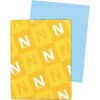 WAU82321 - 67 lb. Vellum Bristol Paper, 92 Brightness, Letter, 8 1/2" x 11", 67 lb Basis Weight, Vellum, Fast-drying, Durable, Acid-free, Blue, 250 Sheets, 250 / Pack