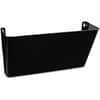 UNV08122 - Wall File Pockets, Plastic, Letter Size, 13" x 4.13" x 7" , Black, 1 Pocket(s), 7" Height x 13" Width x 4.13" Depth, Black, Plastic, 1 Each