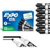 SAN80001A - Dry Erase Markers, Erasable, Black Ink, 12 / Dozen