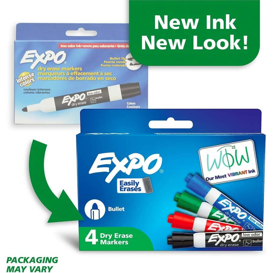 Bold Color Dry-erase Markers by Expo SAN82074A | OnTimeSupplies.com
