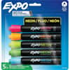 SAN2211553 - Neon&trade; Window&trade; Dry Erase Markers Assorted Colours 5/pkg, Erasable, Assorted Ink, Dry, 5 / Pack