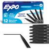 SAN16001A - Wet Erase Markers, Ultra Fine Tip, Ultra Fine Marker Point, Erasable, Black Ink, Glass, Calendar, Home, Office, 1 / Piece