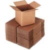 UNV666 - Shipping Case, External Dimensions: 6" Length x 6" Width x 6" Height, Flap Closure, Corrugated Kraft, Brown Kraft, Recycled, 25 / Bundle